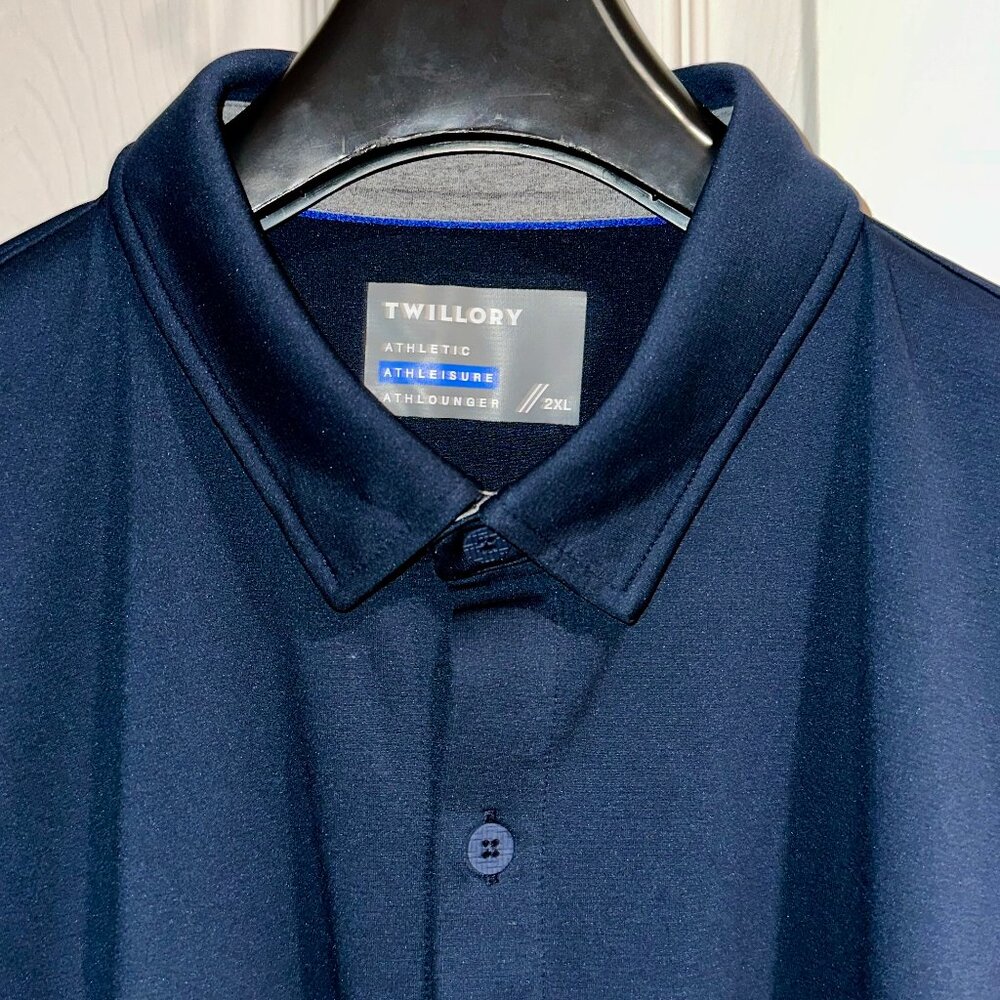 Twillory Performance Button-Down Polo – Men’s XXL – Navy